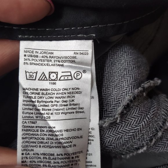 Banana Republic Sloan gray  Pants Women's Size 4 - Picture 11 of 12